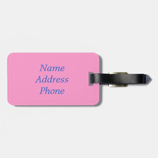 Pop Art Pitbull Bagagelabels (Achterkant horizontaal)