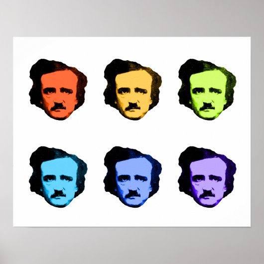 Pop Art Poe Poster (Voorkant)