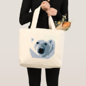 Pop Art Polar Beer Grote Tote Bag (Voorkant (product))