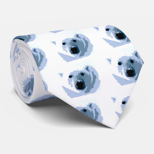 Pop Art Polar Beer Stropdas (Opgerold)