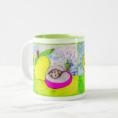 Pop Art Pommes Beverage Mug (Devant gauche)