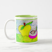Pop Art Pommes Beverage Mug (Gauche)