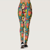 pop art pop-corn fille leggings (Dos)