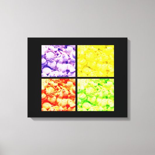 Pop Art POPCORN Canvas Afdruk (Voorkant)