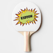 Pop art Pow Kaboom Tafeltennisbatje (Achterkant)