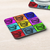 Pop Art Pug-Onderzetters Onderzetter (Linkerzijde)