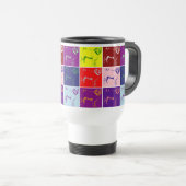 Pop Art Pugs Pug Dog Travel Mugs Reisbeker (Voorkant rechts)