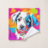 Pop Art Puppy (Gant de toilette)
