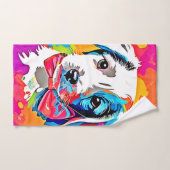 Pop Art Puppy (Serviette à main)