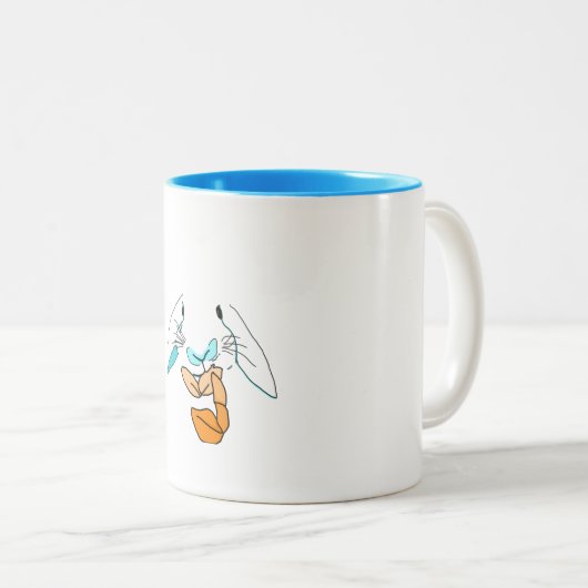 Pop Art Rabbit Mok (Voorkant rechts)