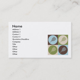 Pop Art Racquetball Visitekaartje