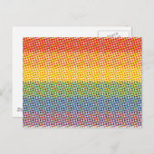 Pop Art Rainbow-vlag Briefkaart (Voorkant / Achterkant)