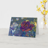 Pop Art Red Rose Kaart (Gele Bloem)