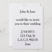 pop art rétro blonde femmes invitations mariage (Dos)