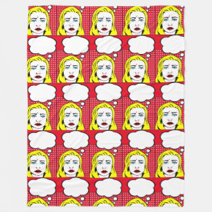 pop art retro blonde vrouwen dekens