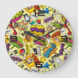 Pop Art Retro Comic - Cool Grote Klok