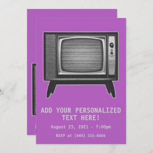 Pop Art Retro Television Set Kaart