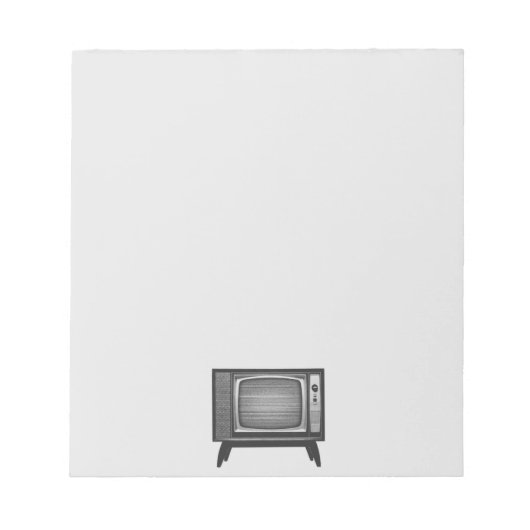Pop Art Retro Television Set Notitieblok (Voorkant)