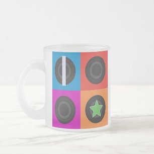 Pop Art Roller Derby-symbolen Matglas Koffiemok