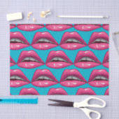 Pop Art roze lips Makeup Tissuepapier (Craft)