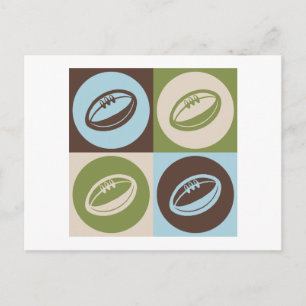 Pop Art Rugby Briefkaart