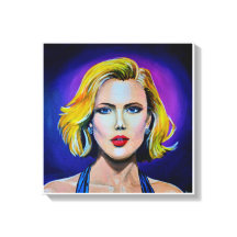 Pop Art Scarlett Johansson Portret
