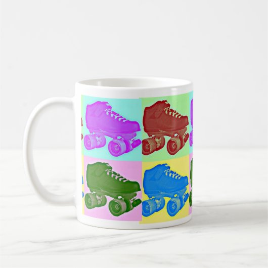 Pop Art Schaats Mok (Links)