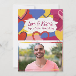 Pop Art Schilderachtige Valentijnskaart Feestdagenkaart