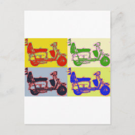 POP ART SCOOTER BRIEFKAART