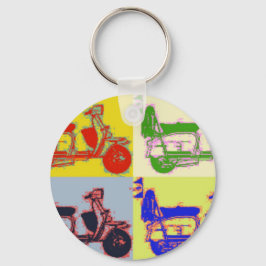POP ART SCOOTER SLEUTELHANGER