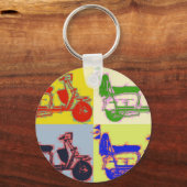 POP ART SCOOTER SLEUTELHANGER (Voorkant)