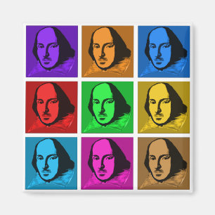 Pop Art Shakespeare Magneet