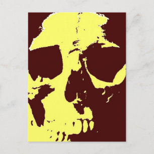 Pop Art Skull Briefkaart