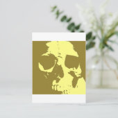 Pop Art Skull Briefkaart (Staand voorkant)
