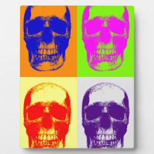 Pop Art Skull Fotoplaat