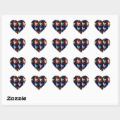 Pop Art Skull Hart Sticker (Vel)