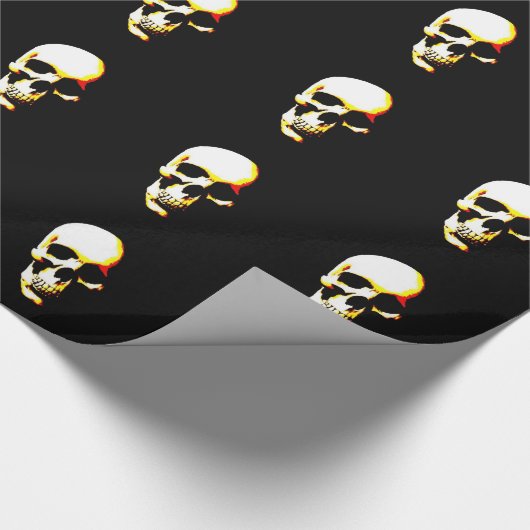 Pop Art Skull Kerst inpakpapier (Hoek)