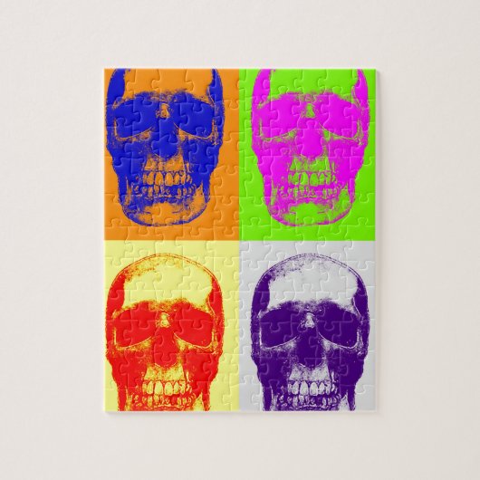 Pop Art Skull Legpuzzel (Verticaal)