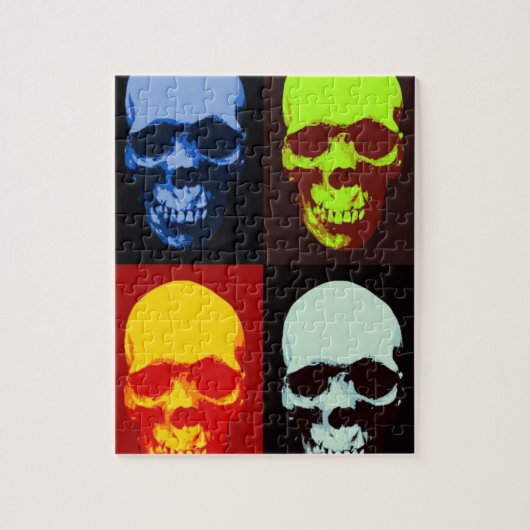 Pop Art Skull Legpuzzel (Verticaal)