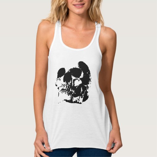 Pop Art Skull Tanktop (Voorkant)