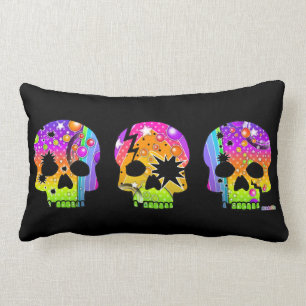 Pop Art SKULLS LUMBAR Omkeerbare PILLOW Kussen