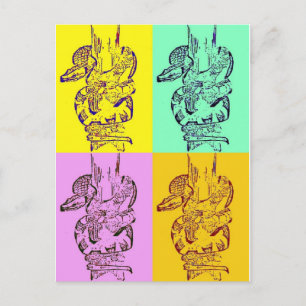 Pop Art Snakes Briefkaart