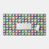 Pop Art Snoopy Lips | Voorbeeld voor uzelf Bureaumat (Keyboard & Muis)