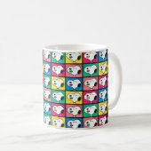 Pop Art Snoopy Lips | Voorbeeld voor uzelf Koffiemok (Voorkant rechts)
