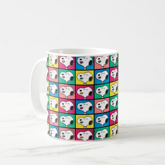 Pop Art Snoopy Lips | Voorbeeld voor uzelf Koffiemok (Voorkant links)