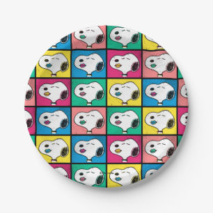 Pop Art Snoopy Lips   Voorbeeld voor uzelf Papieren Bordje
