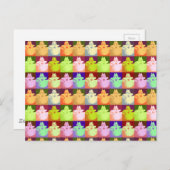 Pop Art Snow Kat Briefkaart (Voorkant / Achterkant)