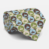 Pop Art Snowmobiing Stropdas (Opgerold)