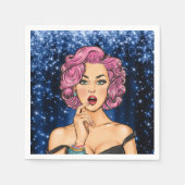 Pop Art Speciale Gelegenheid Cocktail Servetten (Voorkant)