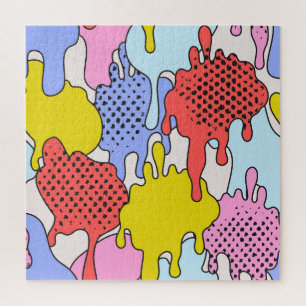 Pop Art Splatter: Stripverhaal Legpuzzel